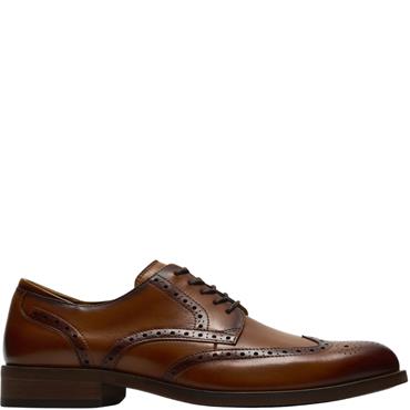 CLARKS MENS SHOE - TAN LEATHER